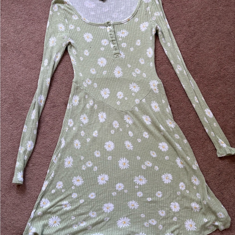 NOBO Sage Floral Long Sleeve Dress